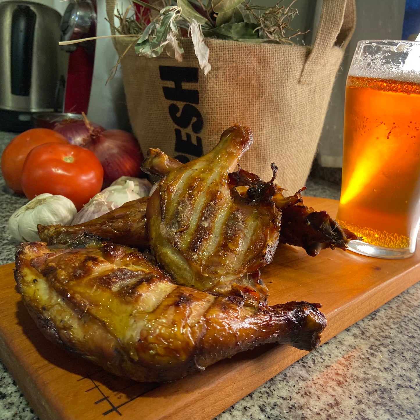 Pollo: Trutro Corto y Largo Ahumado.